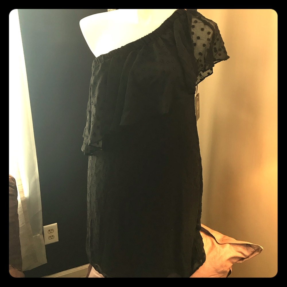 BNWT Vince Camuto one shoulder LBD